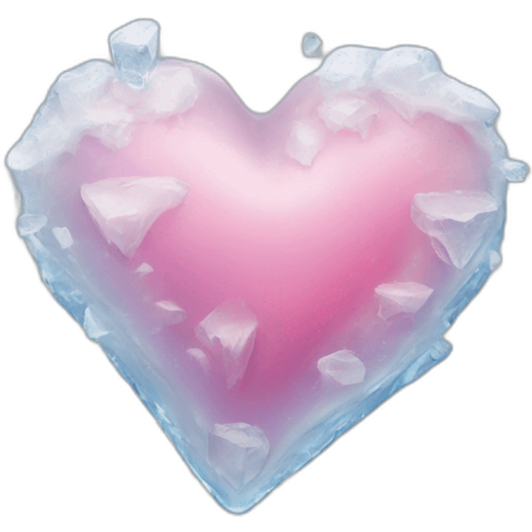 Heart ice emoji