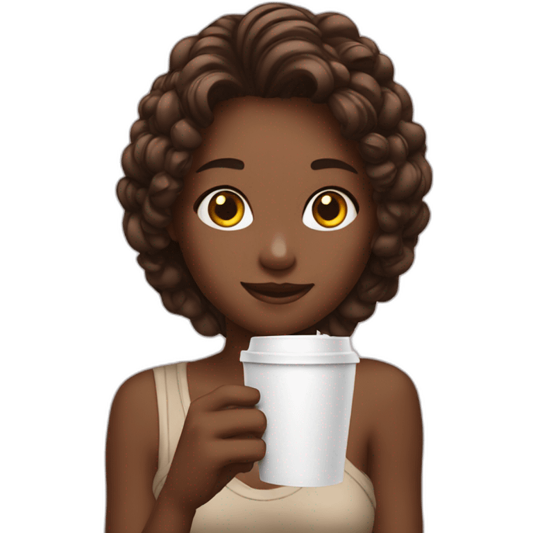 Girl-Coffe- emoji