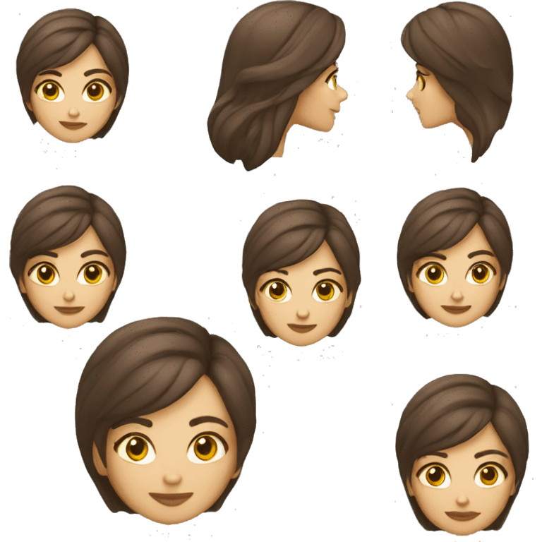 Mujer hermosa que lleva vestimenta moderna en moto emoji