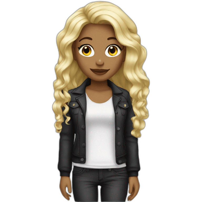 blonde girl - singer emoji