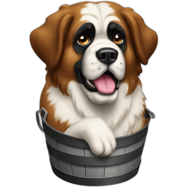 st-bernard-with-barrel emoji