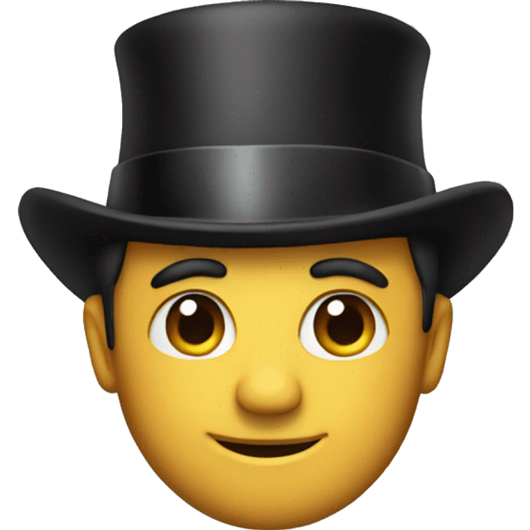 man with tophat emoji