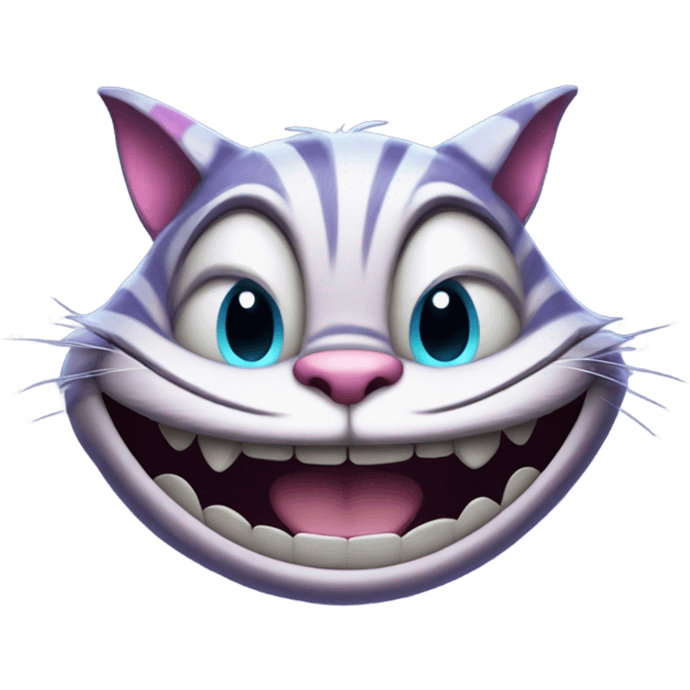 Cheshire cat laughing emoji