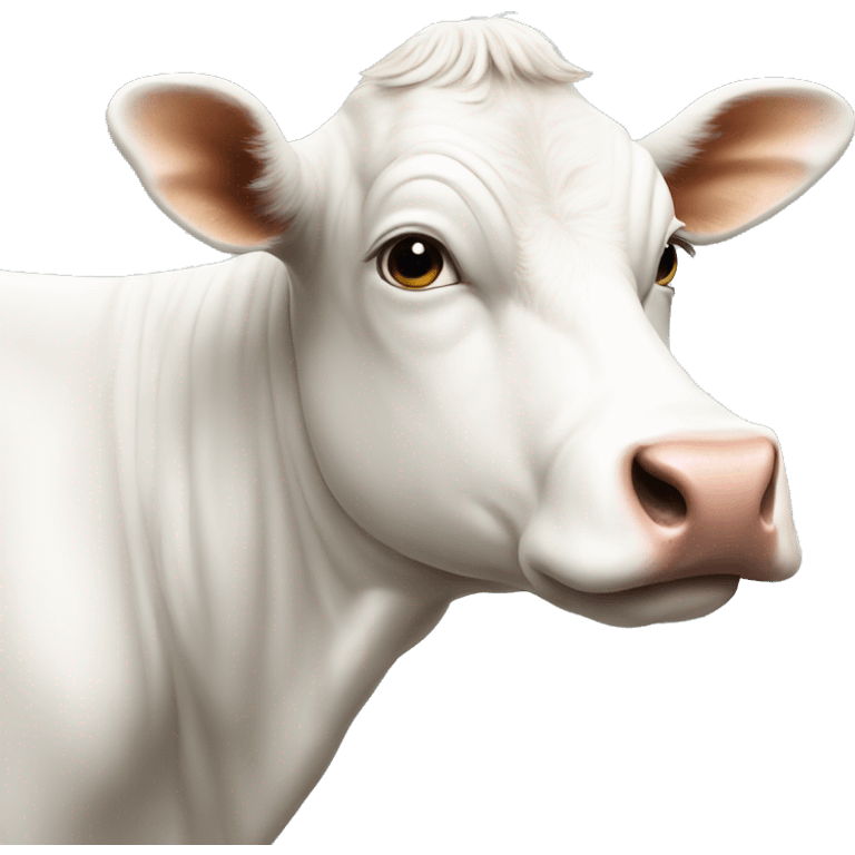 white cow emoji