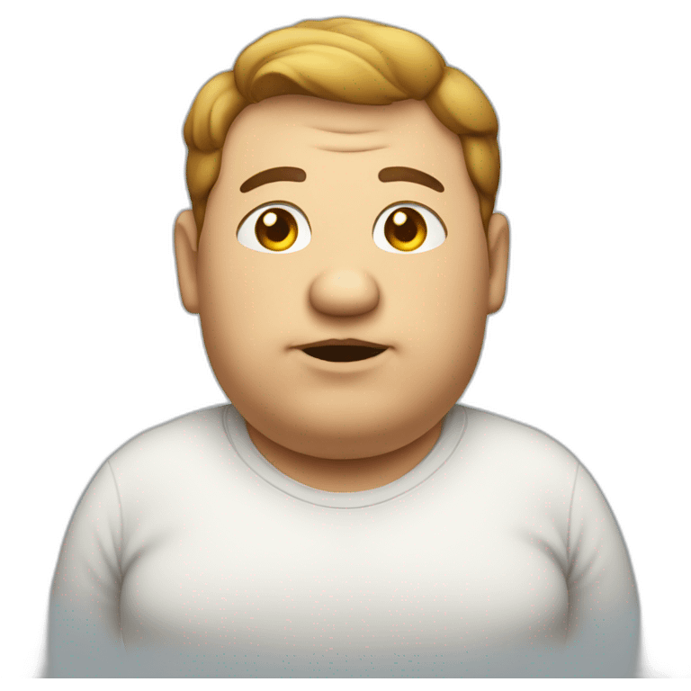 a fat person emoji