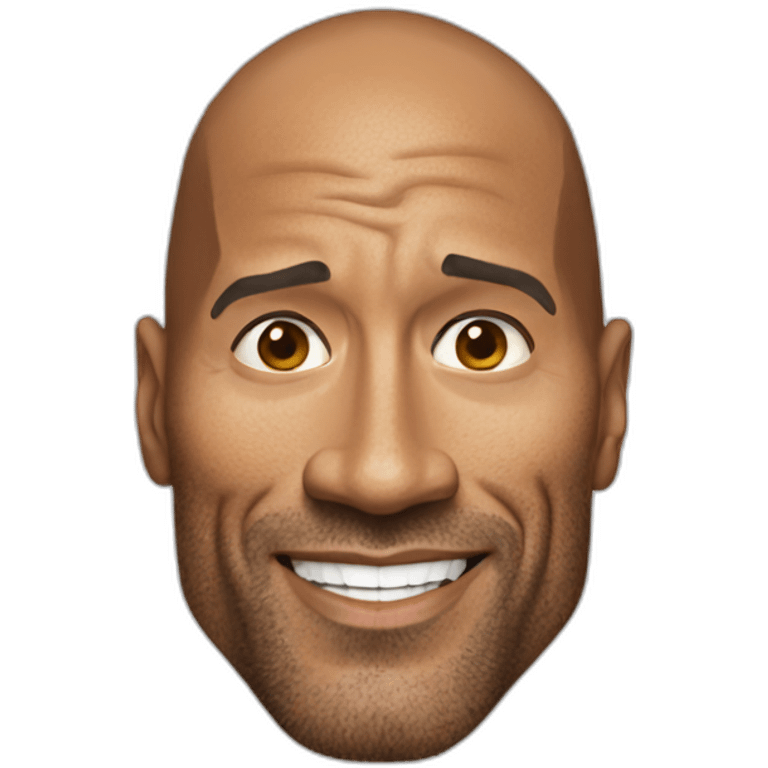 Dwayne Johnson sursil emoji