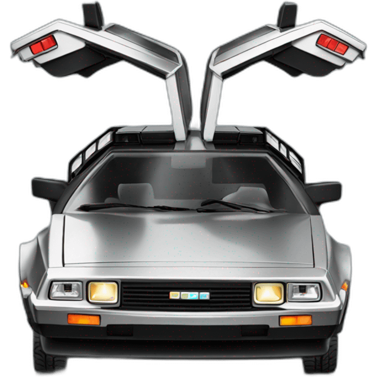 delorean toy car emoji