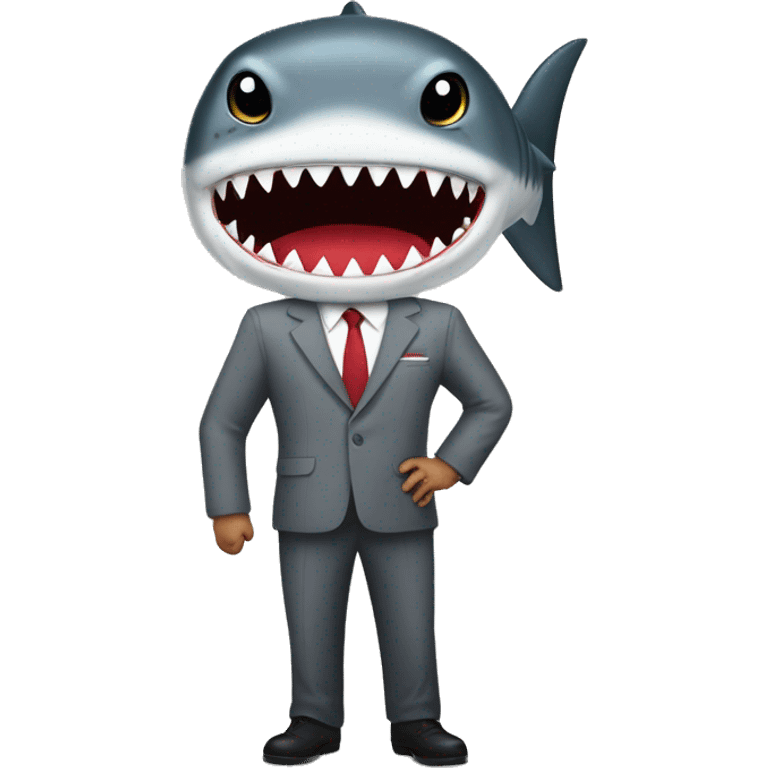 jokowi costume shark emoji