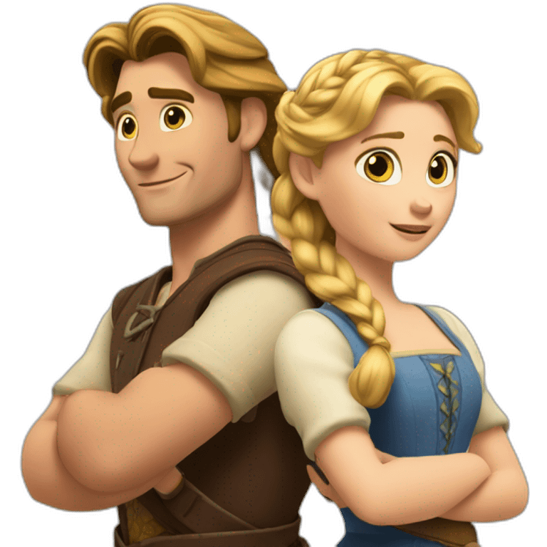 Raiponce et Eugène emoji