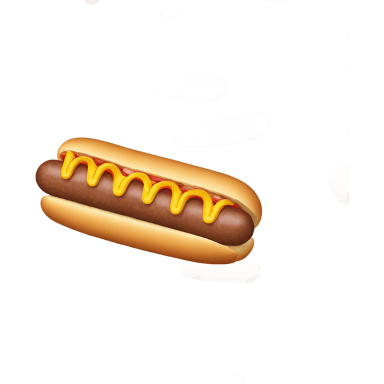 Sausage going in hotdog bun emoji