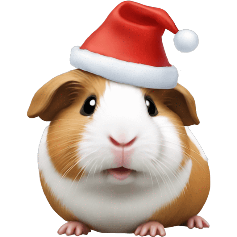 guineapig with xmas hat emoji