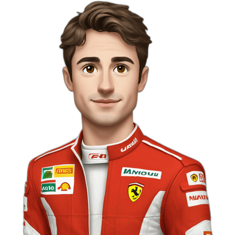 Charles Leclerc driver Ferrari emoji