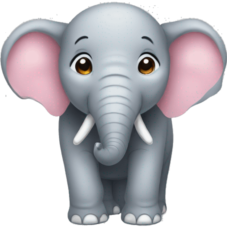 Elephant happy emoji