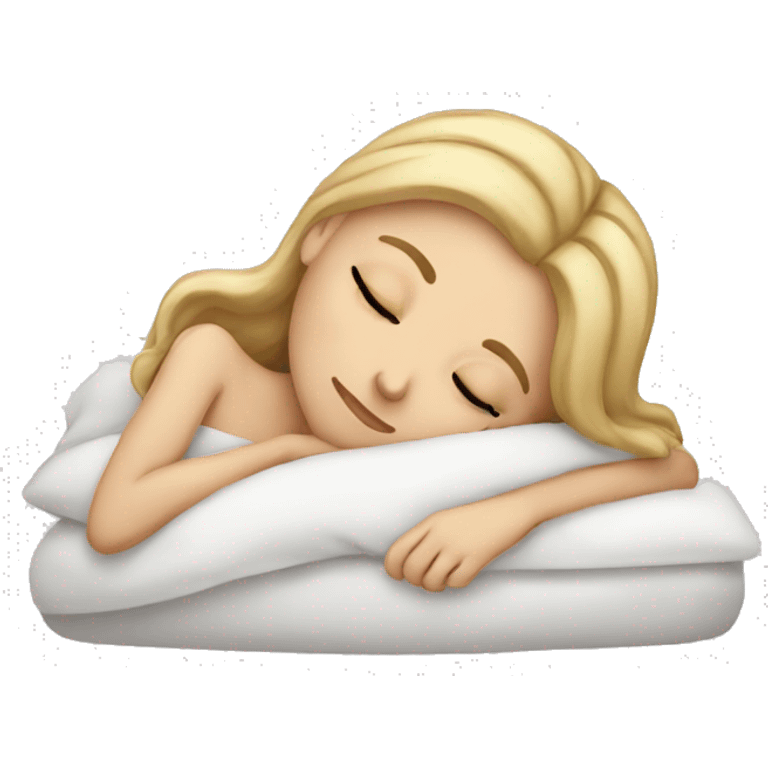 white girl sleeping emoji