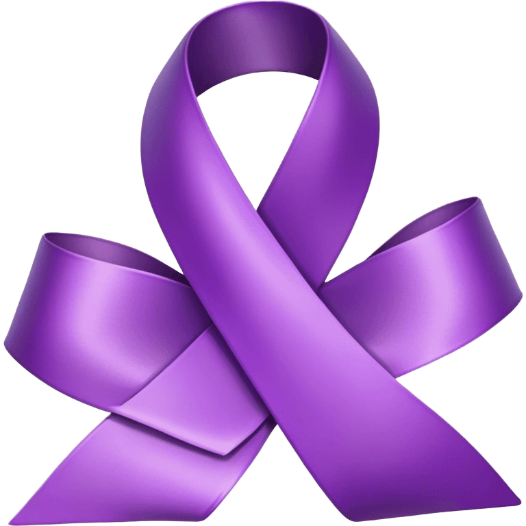 Purple awareness ribbon  emoji