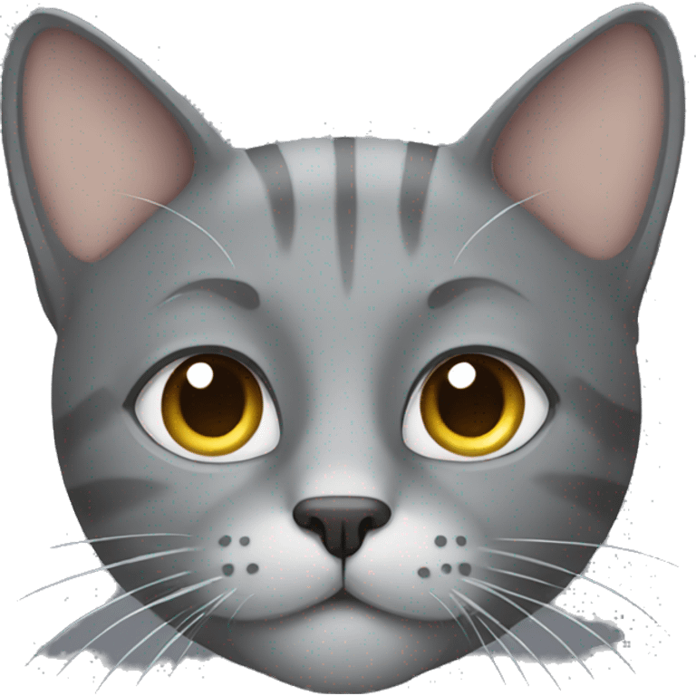 Grey cat emoji