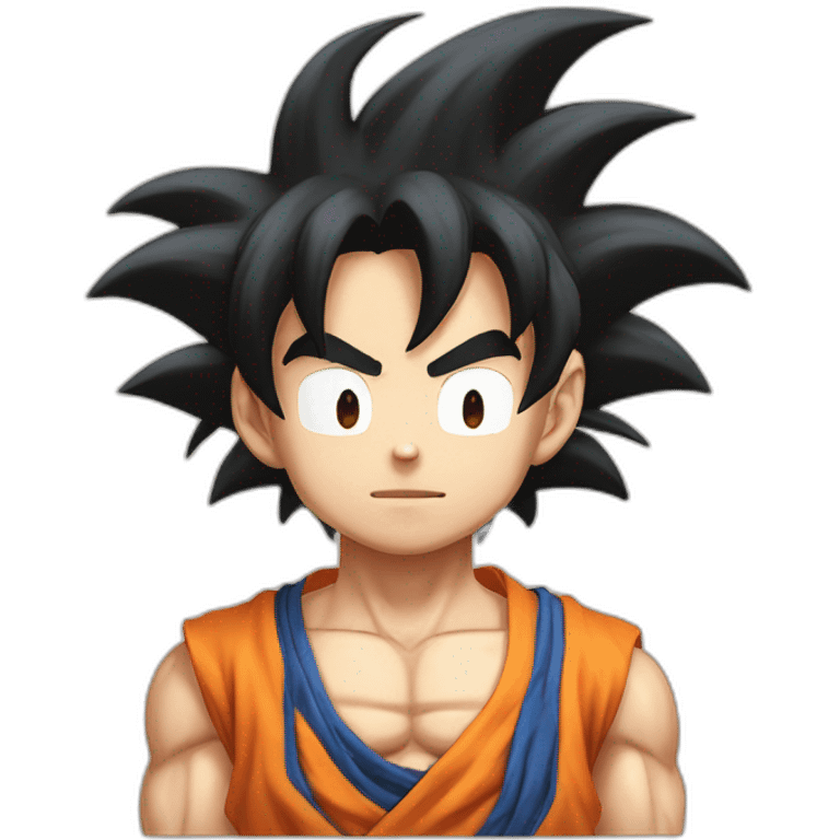 Son Goku in the body of cat  emoji