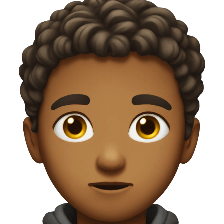 intense gaze of a boy emoji