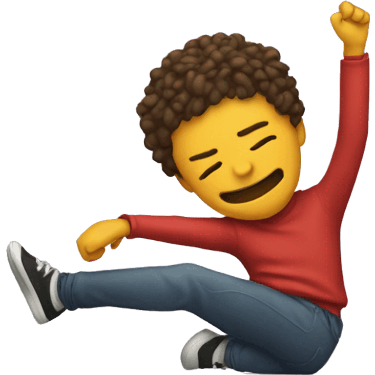 Someone doing a dab emoji