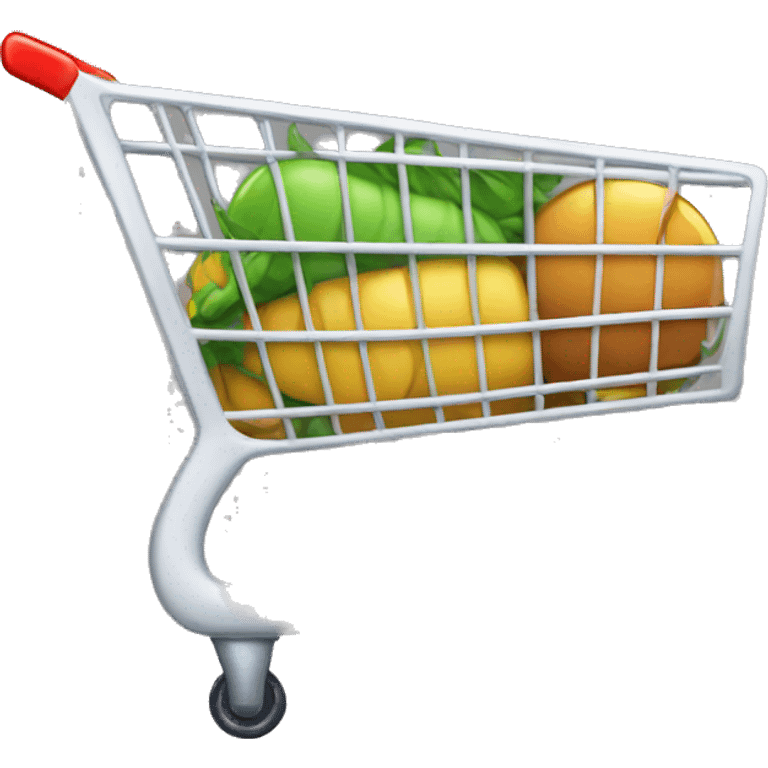 commerce cart with bug emoji