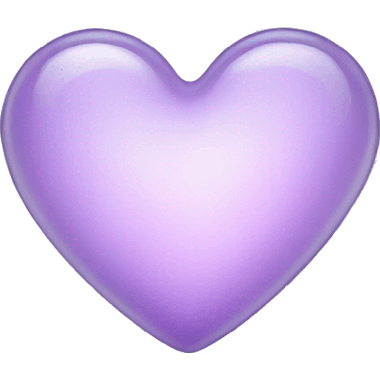 pastel Purple glass heart emoji