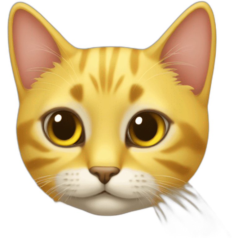 Gato amarillo enamorado  emoji