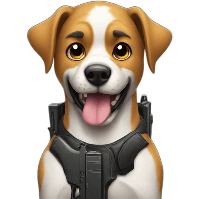 dog playing csgo emoji