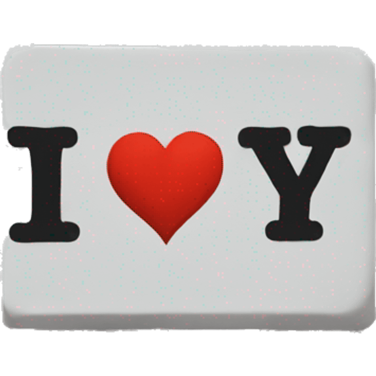 I heart NY sign emoji