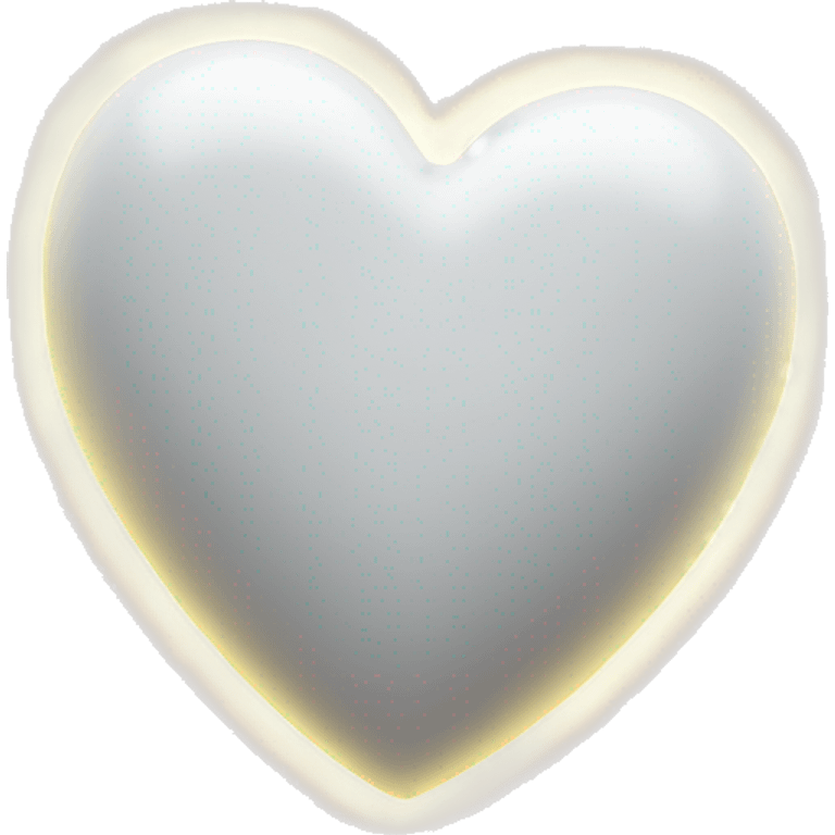 Heart with a light light white emoji