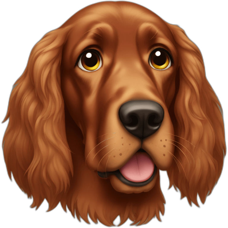 irish setter sad crying tears emoji