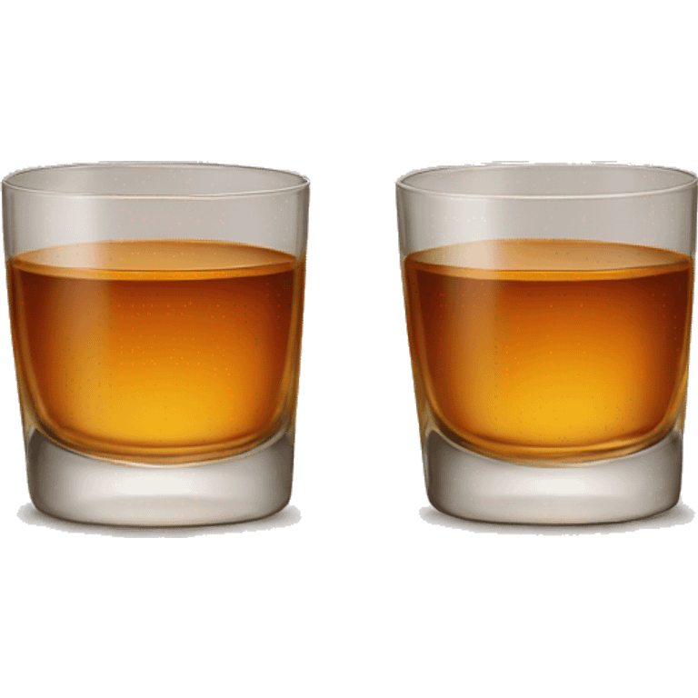 two glasses of whisky  emoji