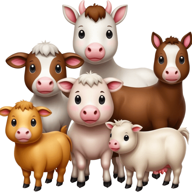 farm animals emoji