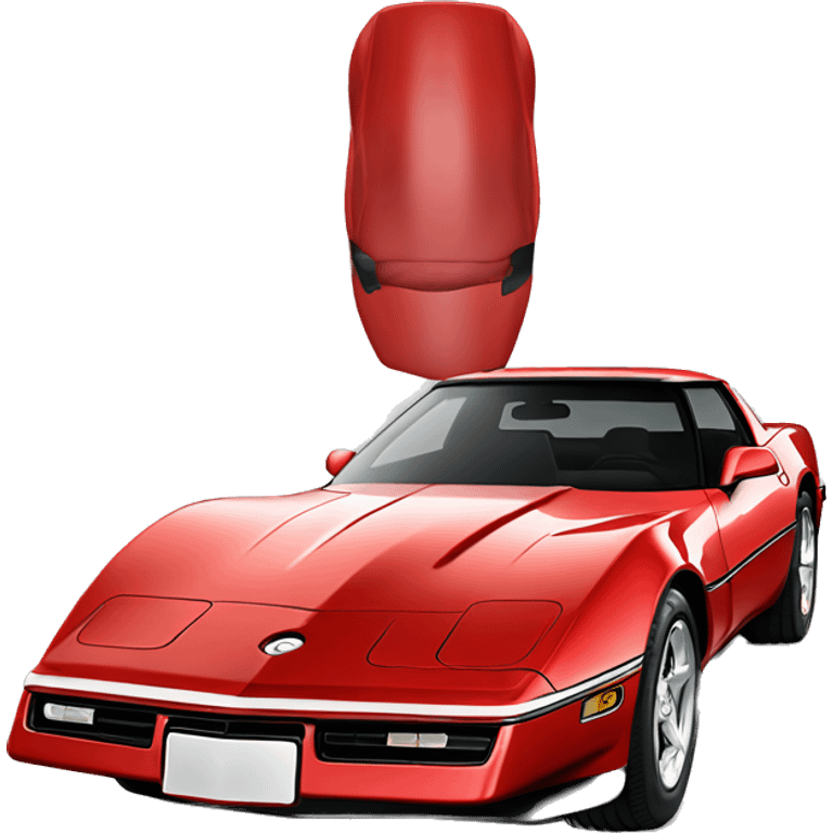 red 1985 corvette  emoji