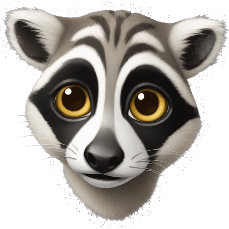 Lemur-Raccoon-hybrid emoji