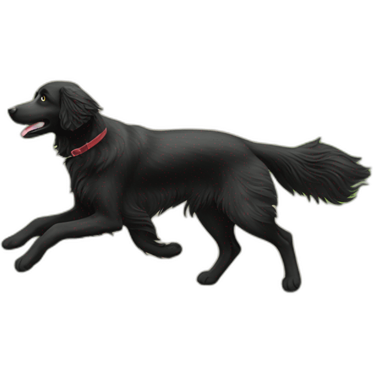 escaping flat coated retriever emoji