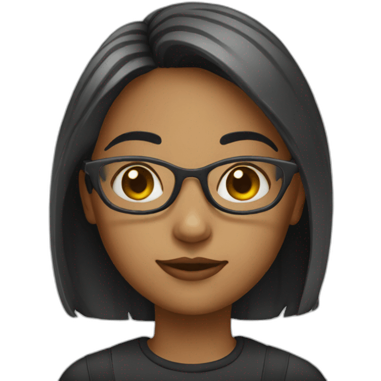 girl-with-round-glasses emoji