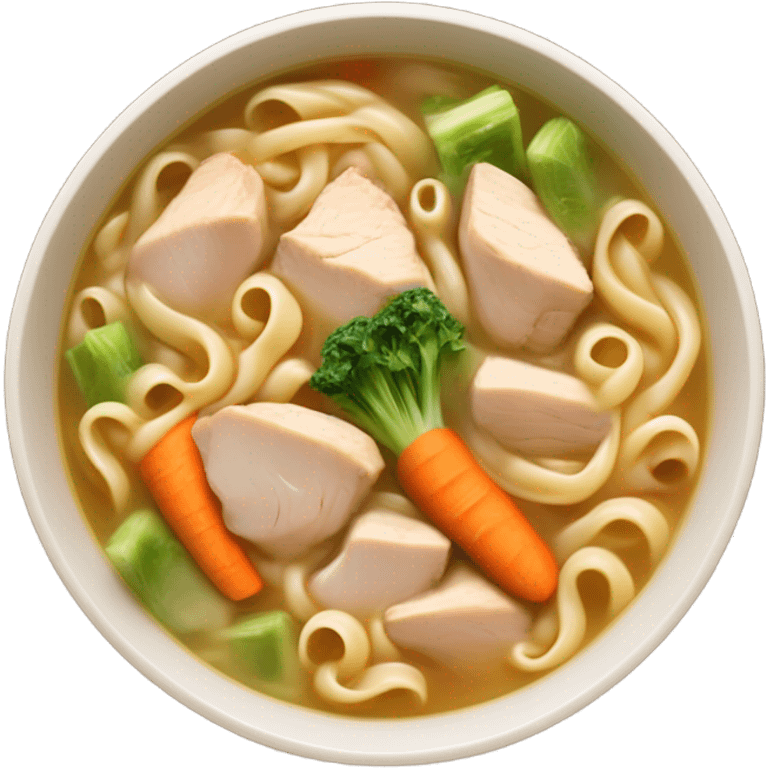 Chicken noodle soup emoji