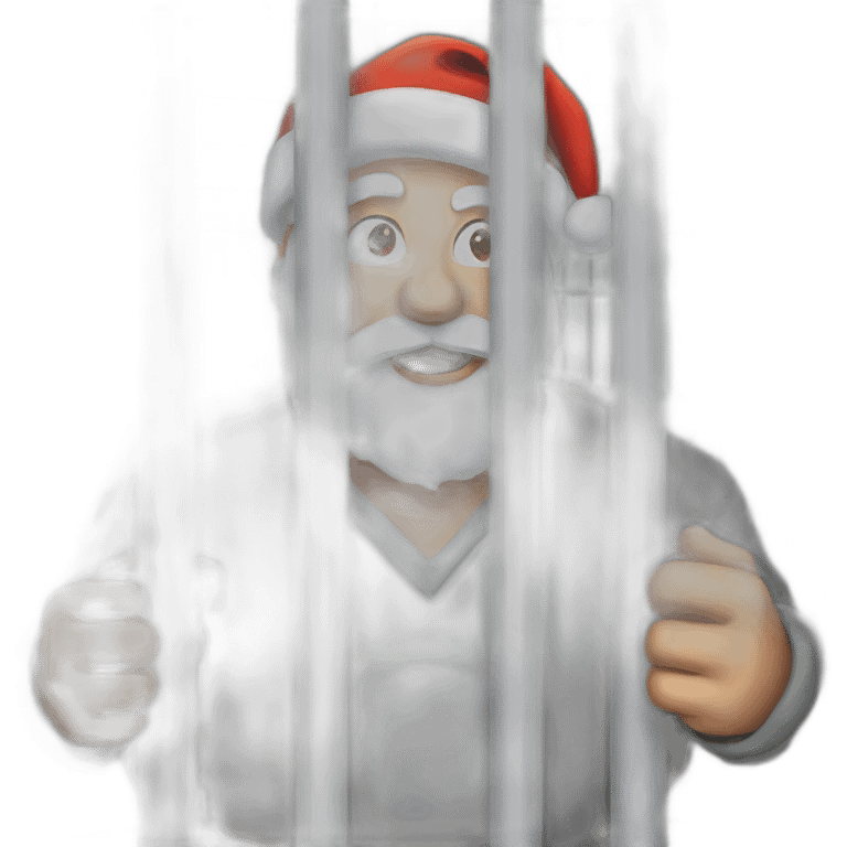 Santa in prison emoji