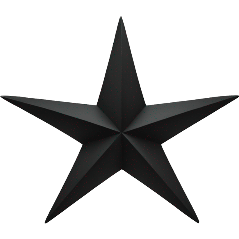 Northern star in black color emoji