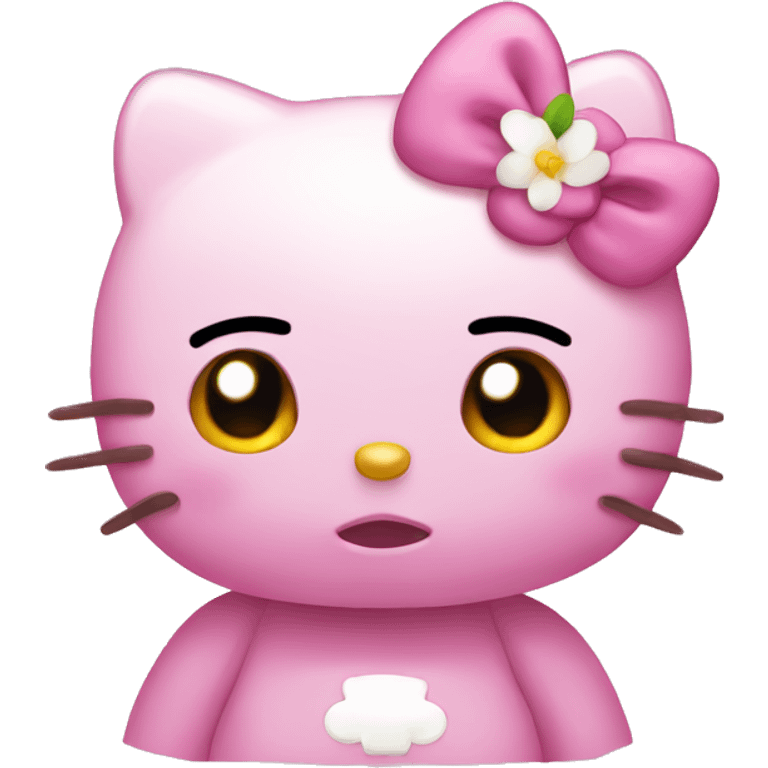 SAD HELLO KITTY  emoji