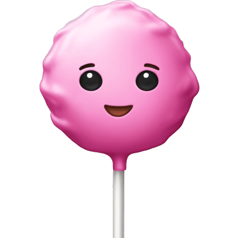 Pink cake pop emoji