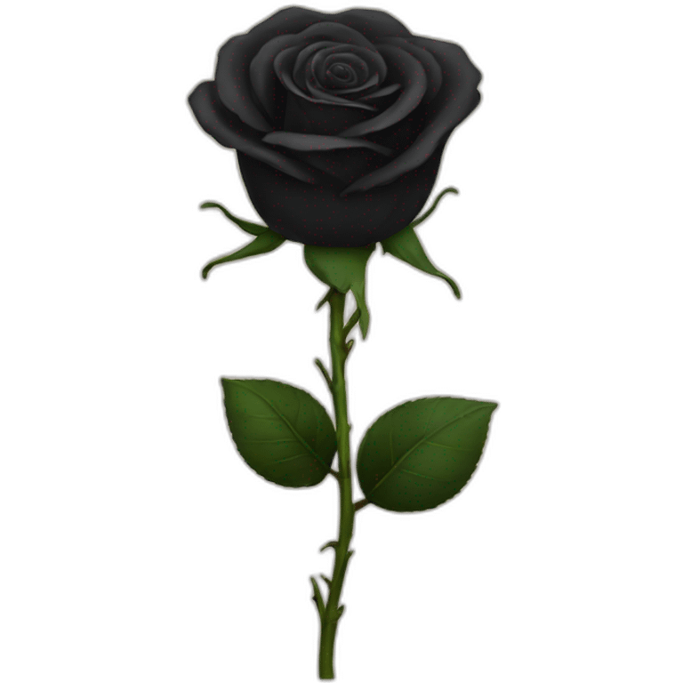 Black rose emoji