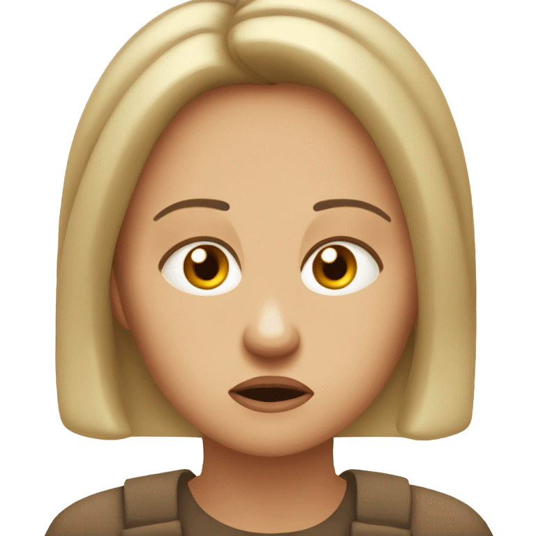 woman scared  emoji