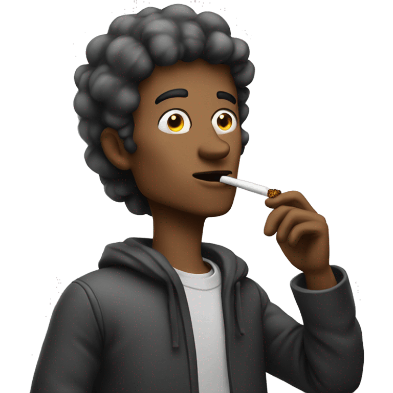 guy smoking emoji