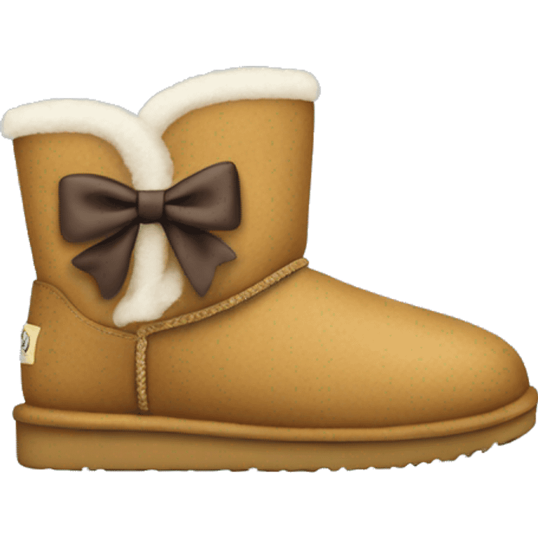 Uggs with a bow emoji