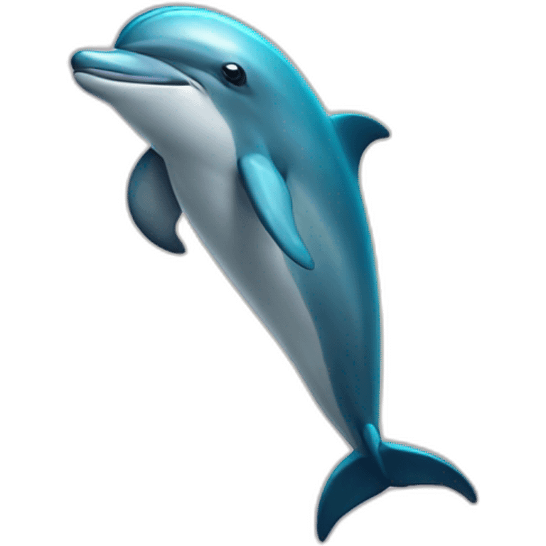 dolphin with a mask emoji