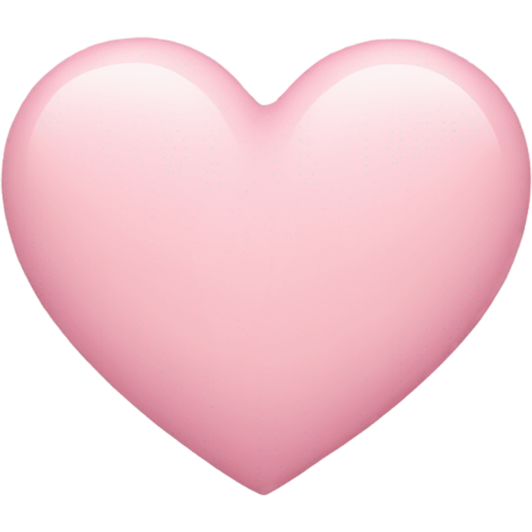 Pastel pink heart emoji