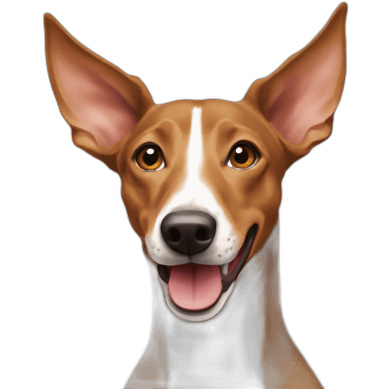 brown smiling podenco emoji