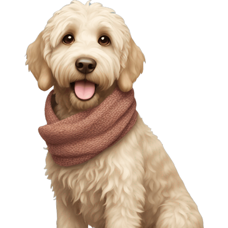 labradoodle-in-the-scarf emoji