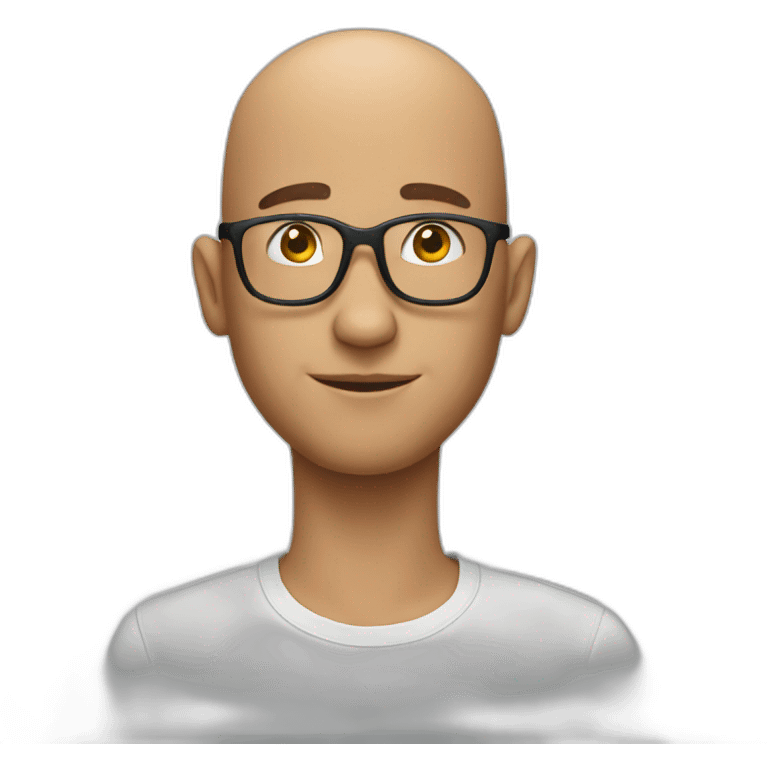 julien, a bald ux designer emoji